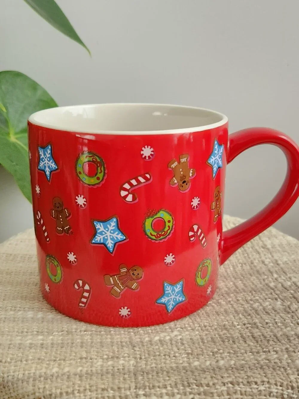 Wondershop Holiday Stoneware Mug Target Red Candy Peppermint Cup